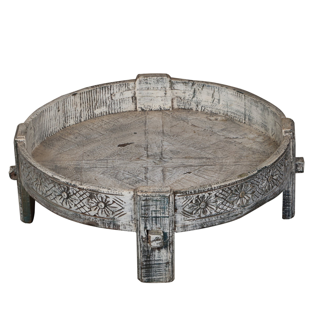 Teak Indian Chakki Table by Studio Vastu