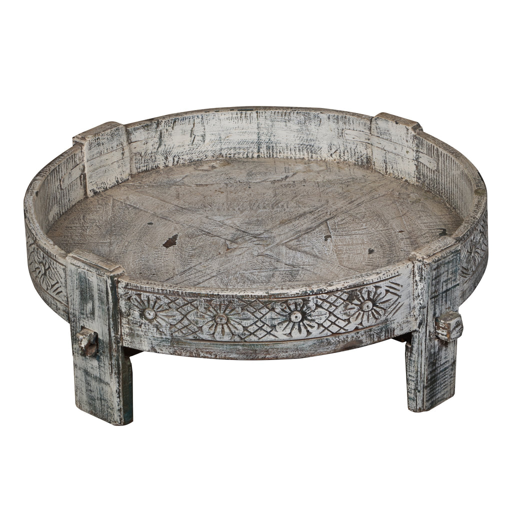 Teak Indian Chakki Table by Studio Vastu