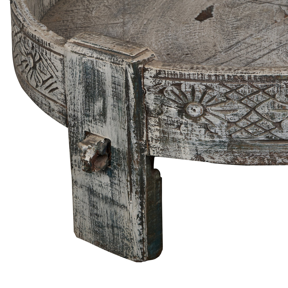 Teak Indian Chakki Table by Studio Vastu