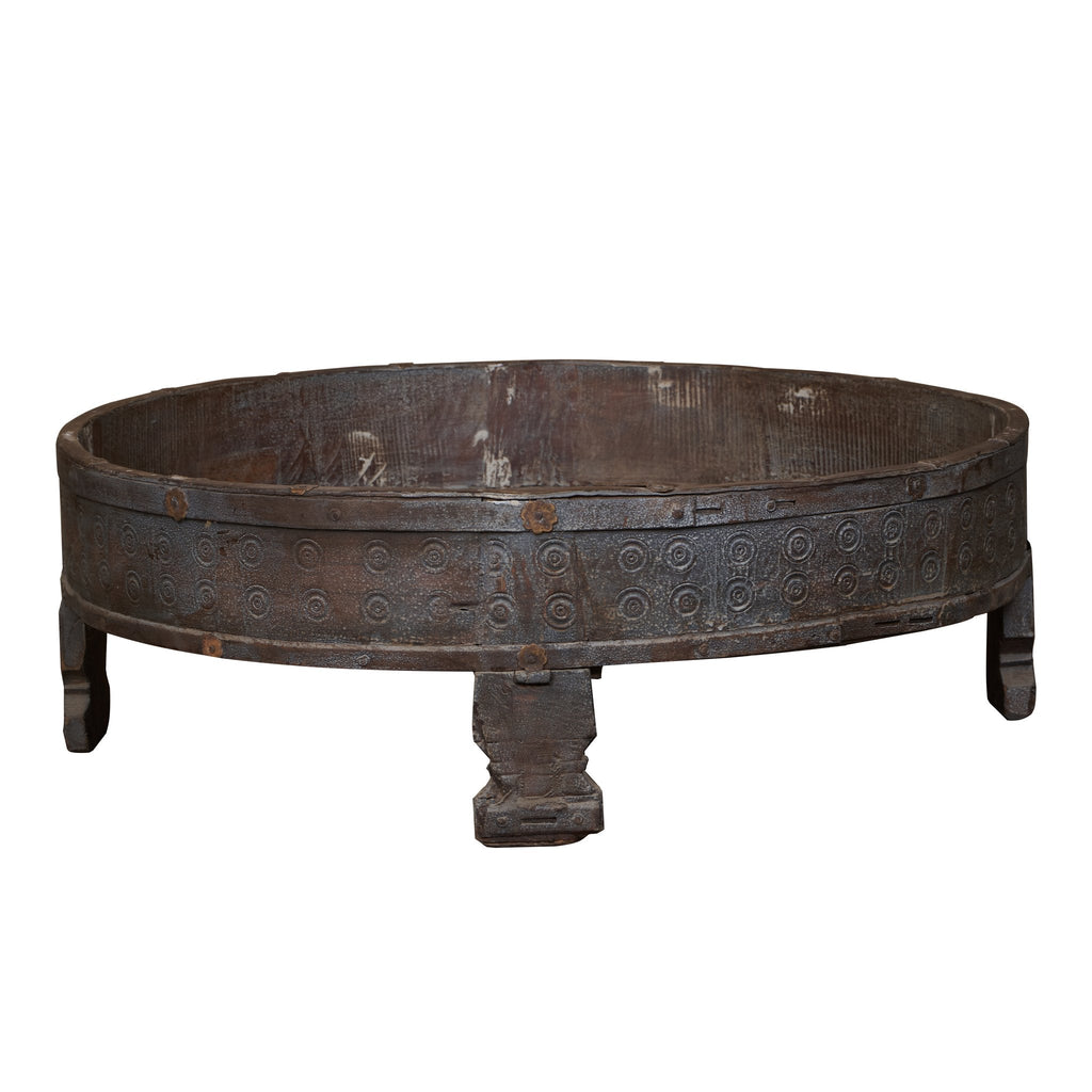 Teak Indian Chakki Table by Studio Vastu
