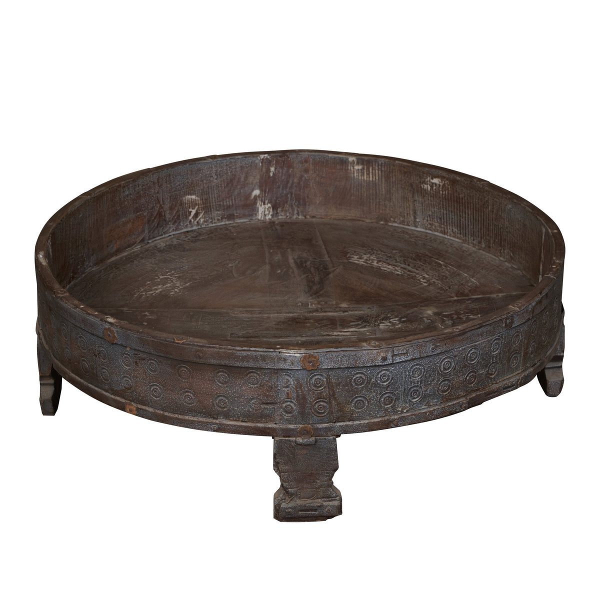 Teak Indian Chakki Table by Studio Vastu