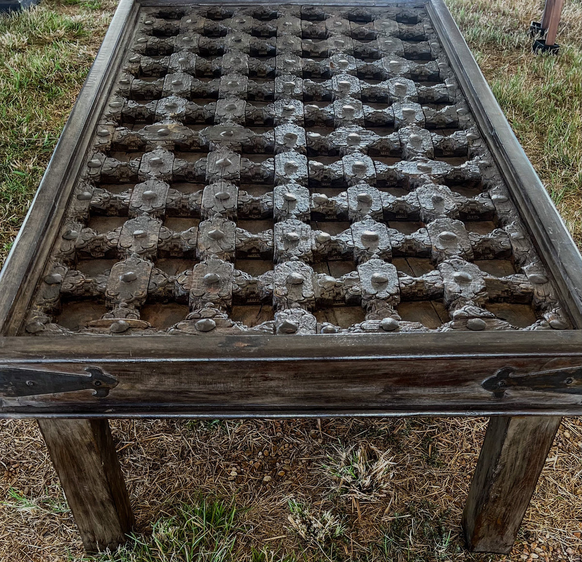 Teak Jali Door Coffee Table by Studio Vastu