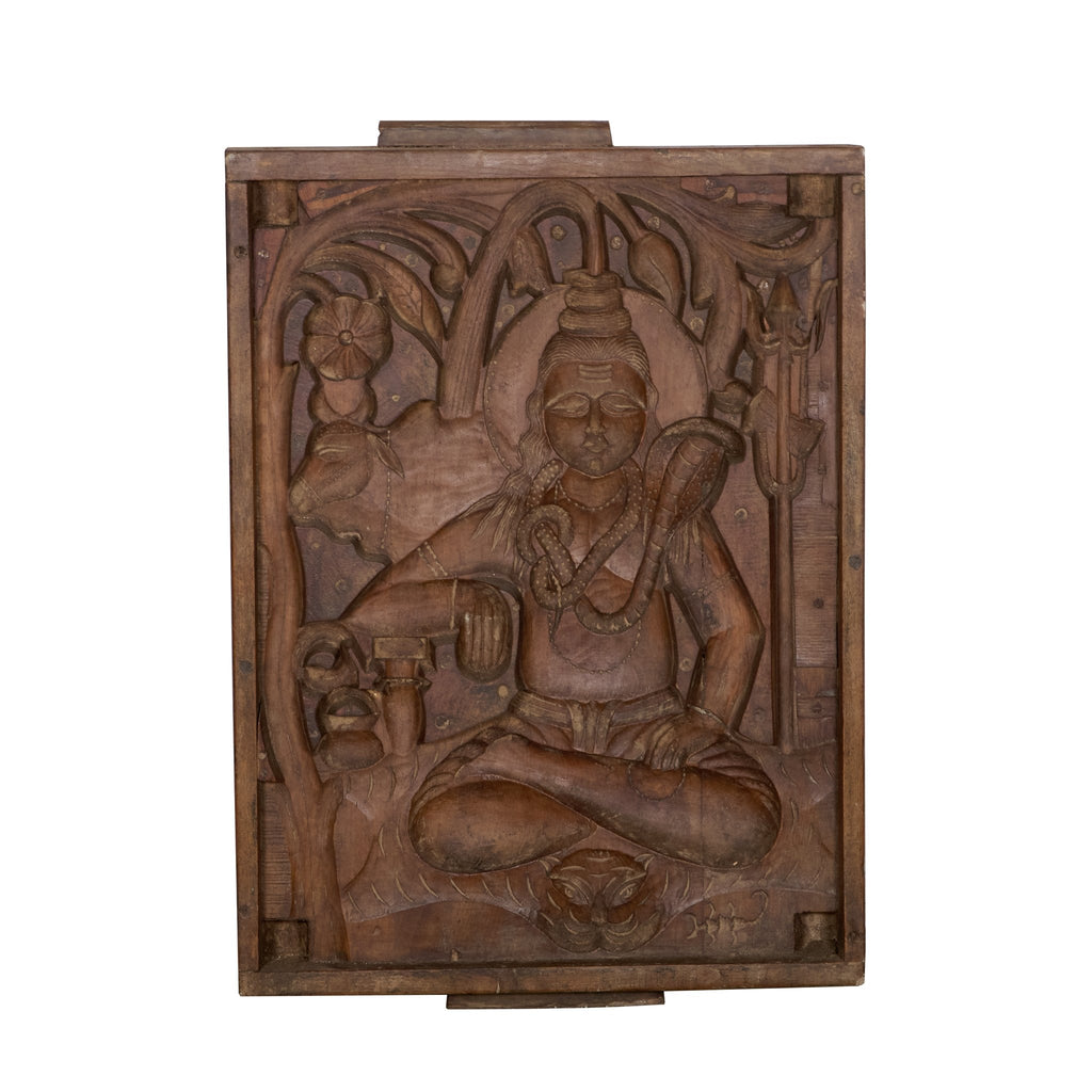 Teak Shiva Relief Printing Mold by Studio Vastu