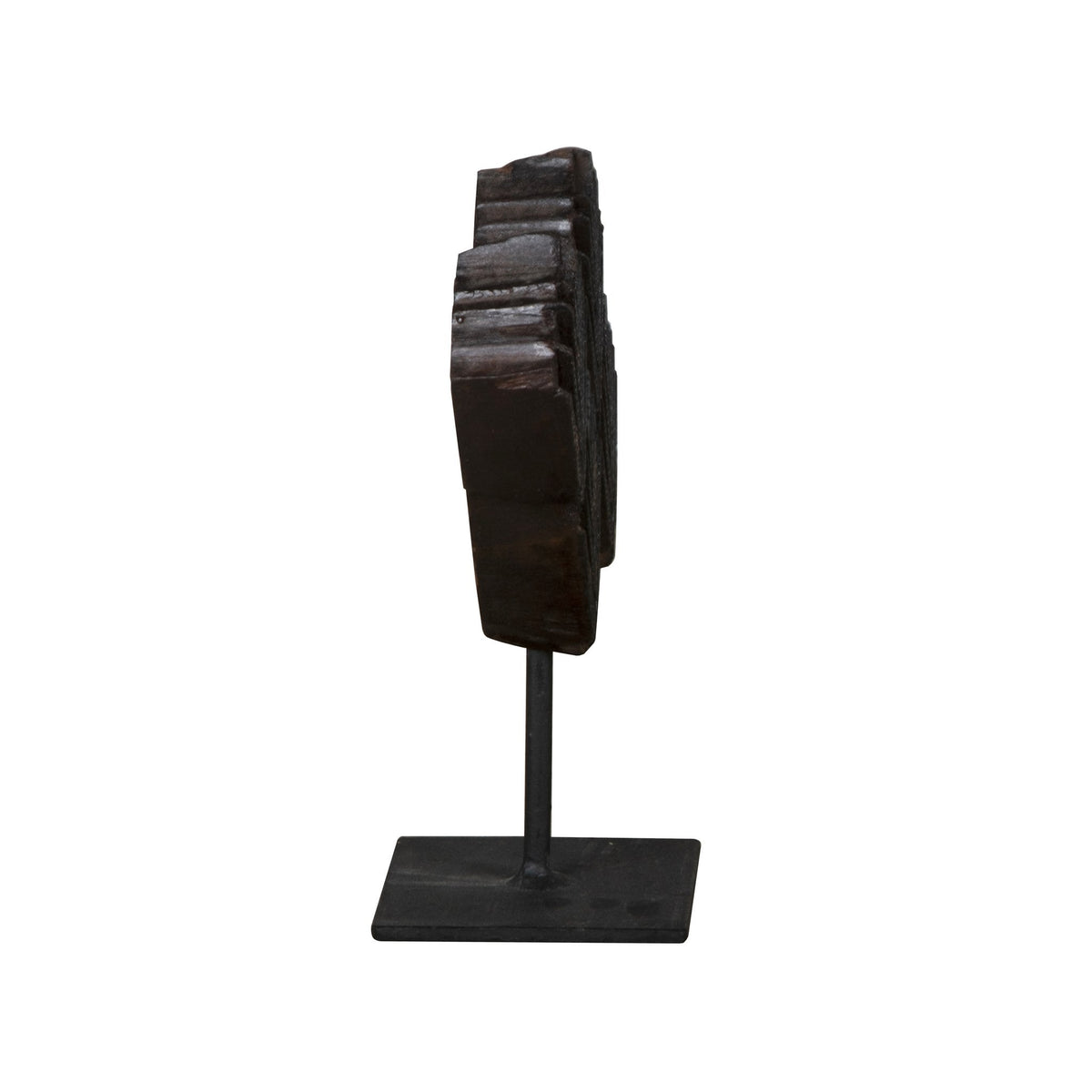 Teak Textile Printing Block on Stand by Studio Vastu