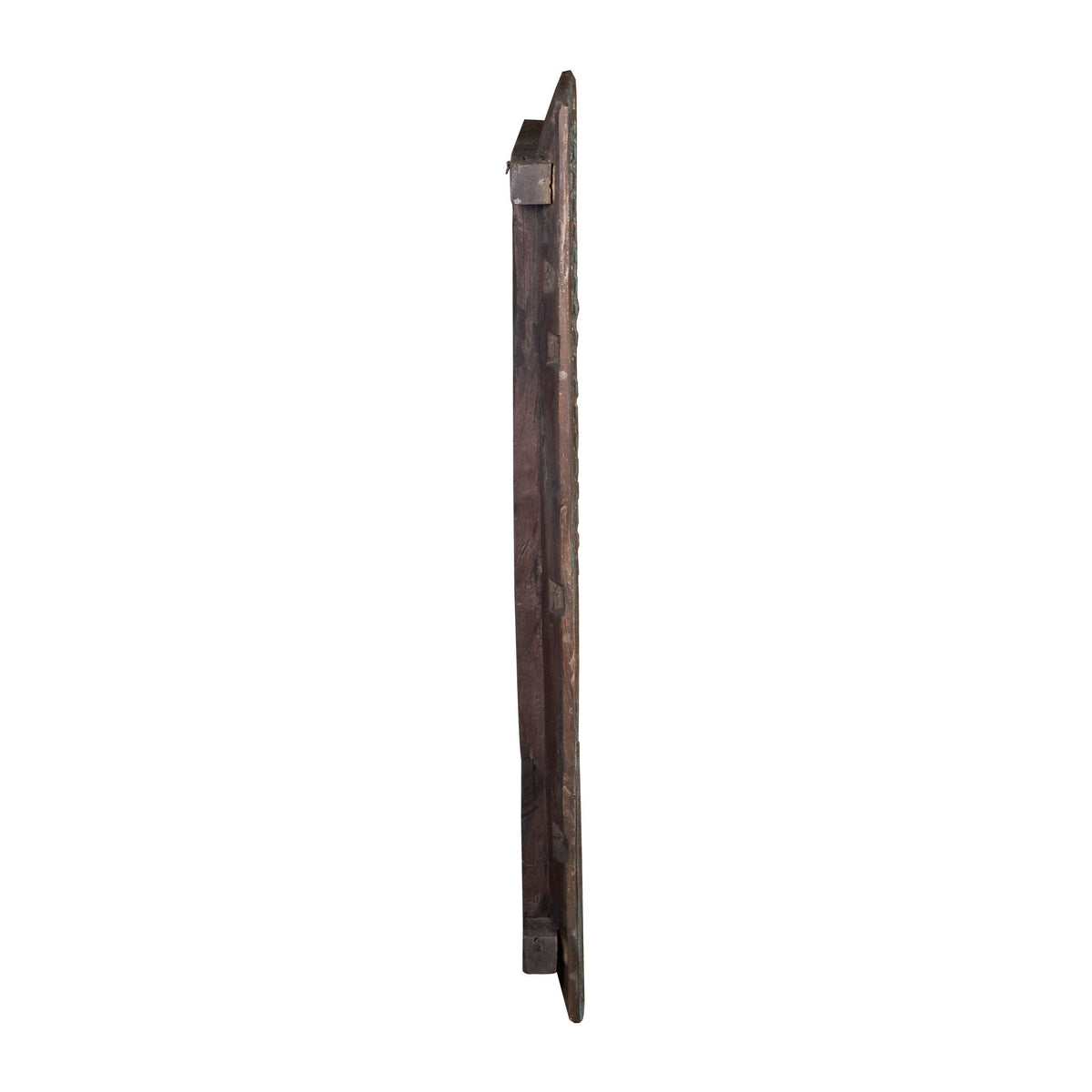 Teal Distressed Jharokha Mirror by Studio Vastu