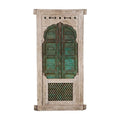 Teal & Whitewashed Jharokha Window by Studio Vastu