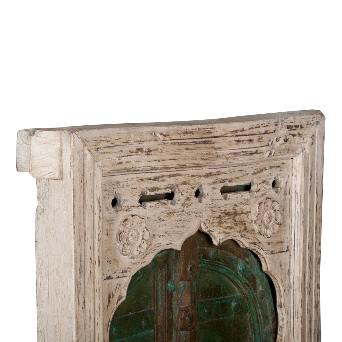 Teal & Whitewashed Jharokha Window by Studio Vastu