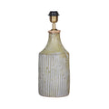 Textured Fluted Paper Mache Table Lamp by Studio Vastu