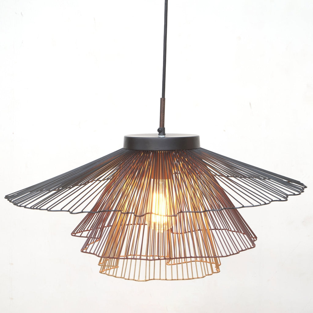 Tiered Wire Spoke Pendant Light by Studio Vastu