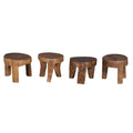 Timber Low Bajot Stool by Studio Vastu