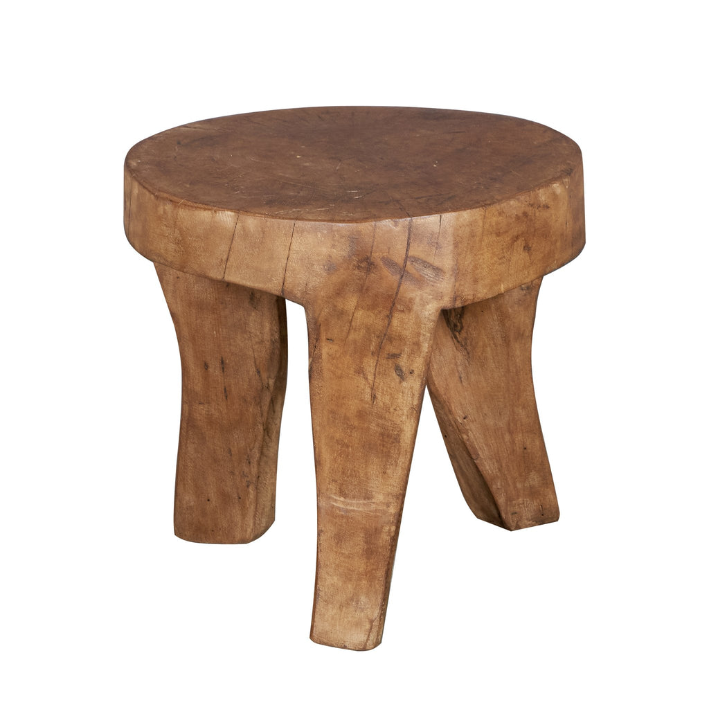Timber Low Bajot Stool by Studio Vastu