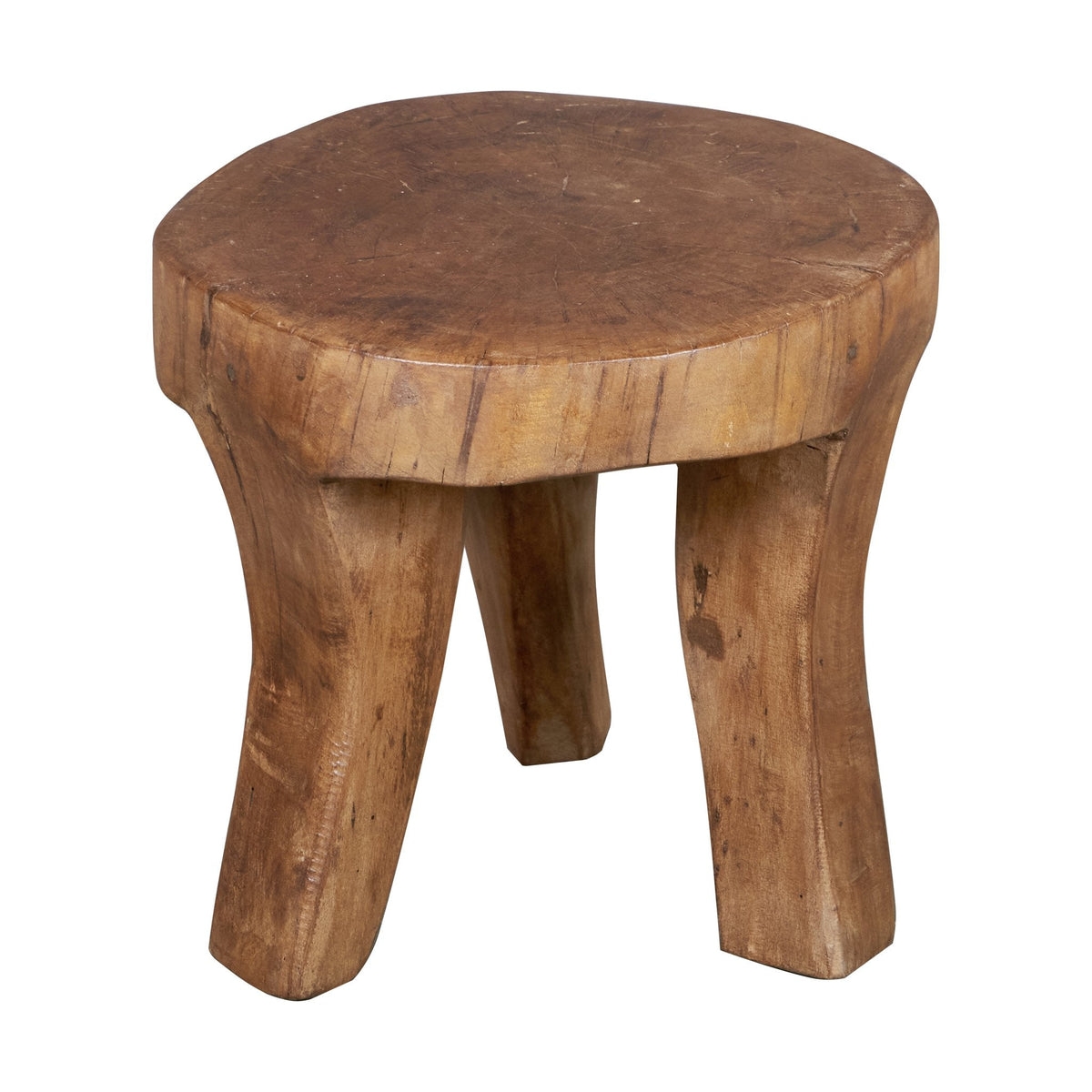 Timber Low Bajot Stool by Studio Vastu