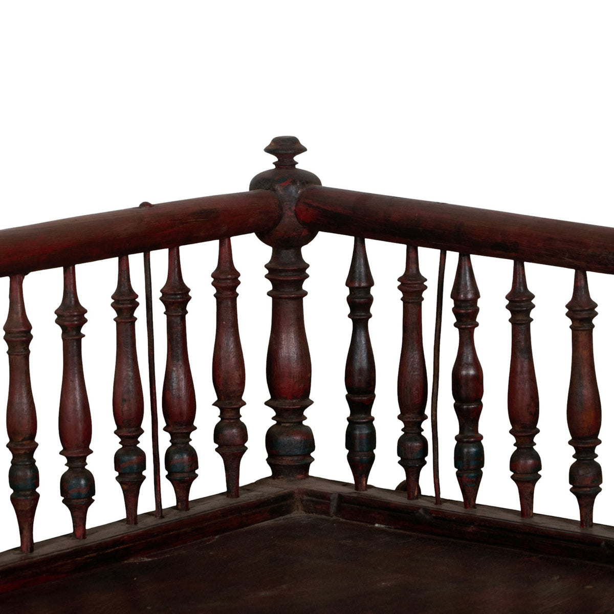 Turned Teak Spindle Jhula Swing by Studio Vastu
