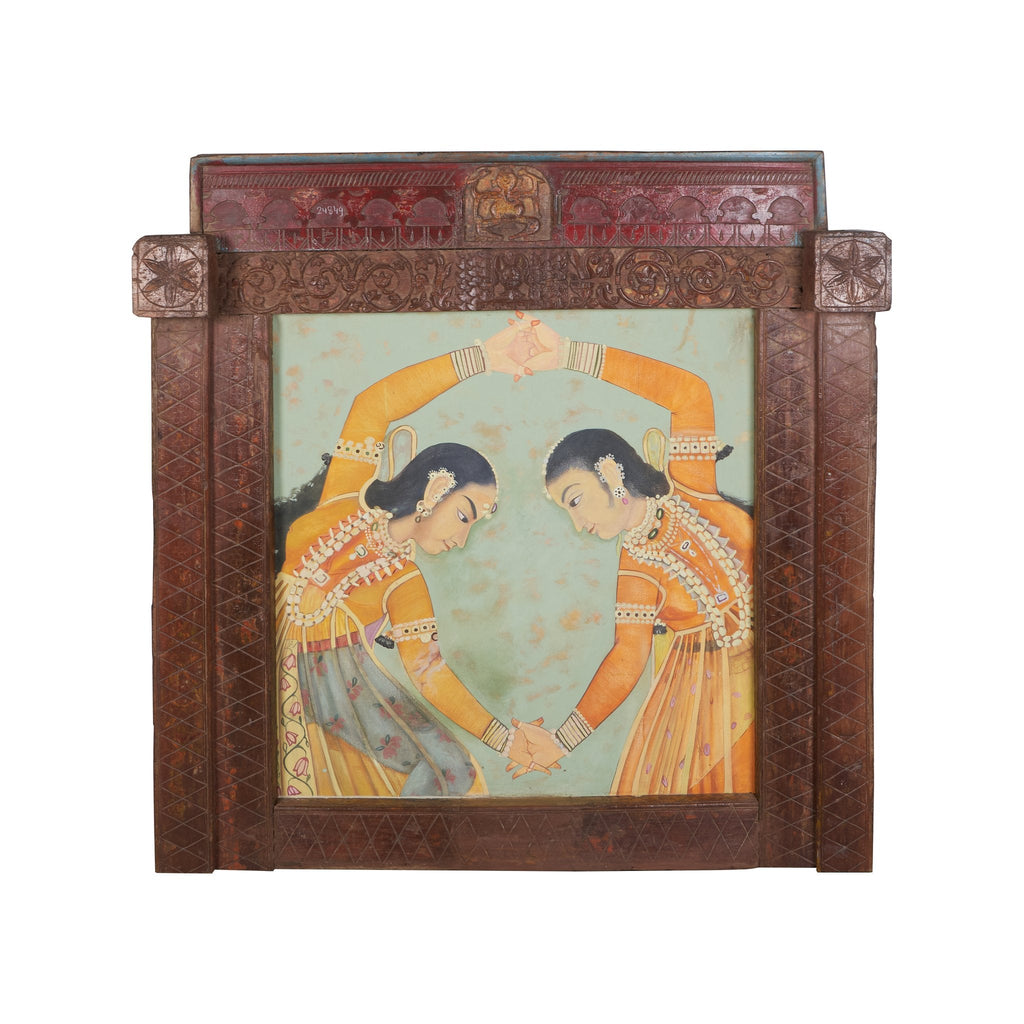 Two Sisters Dancing Wood and Canvas Wall Art