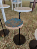Two-Tier Chapati Wood Side Table by Studio Vastu