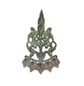 Verdigris Brass Peacock Toran Lamp by Studio Vastu