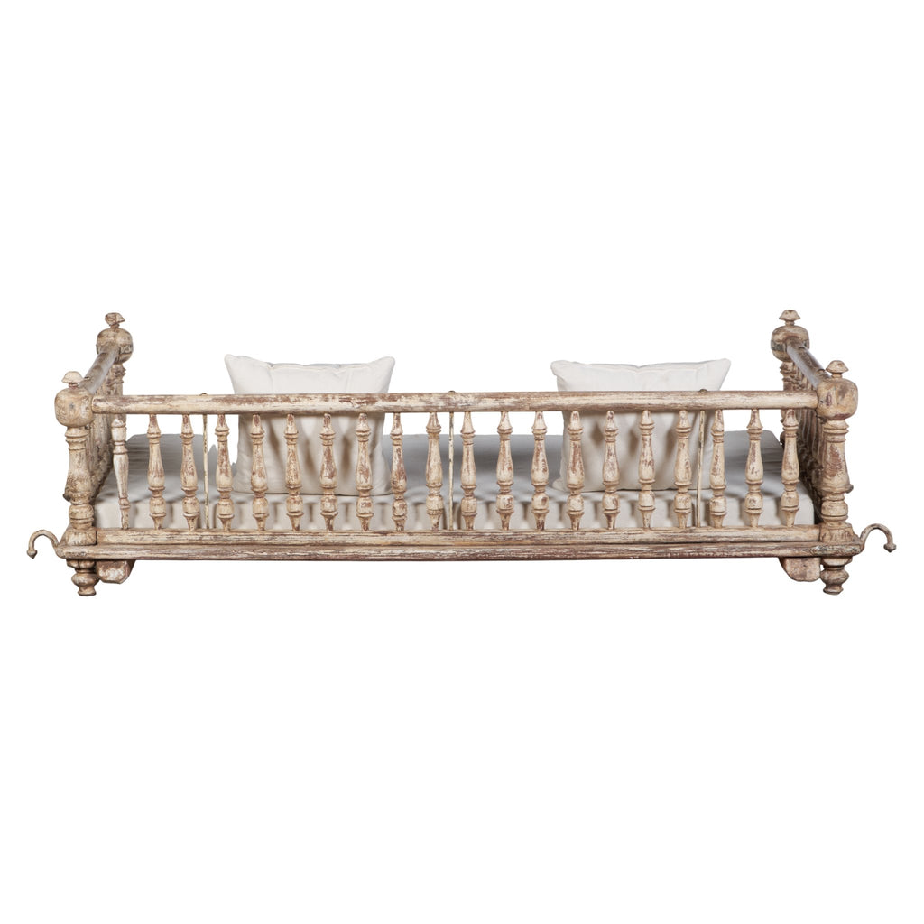 Whitewashed Teak Jhula Swing by Studio Vastu