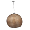 Woven Rattan Dome Pendant Light by Studio Vastu