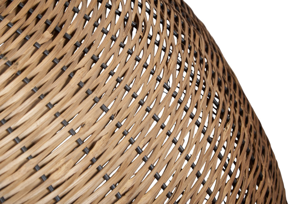 Woven Rattan Dome Pendant Light by Studio Vastu