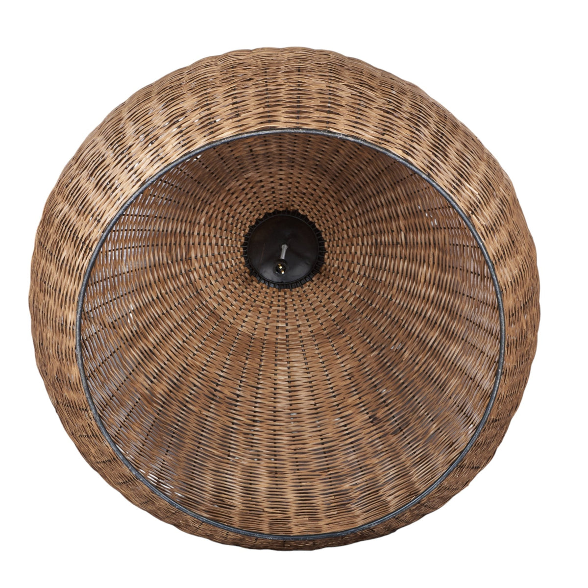 Woven Rattan Dome Pendant Light by Studio Vastu