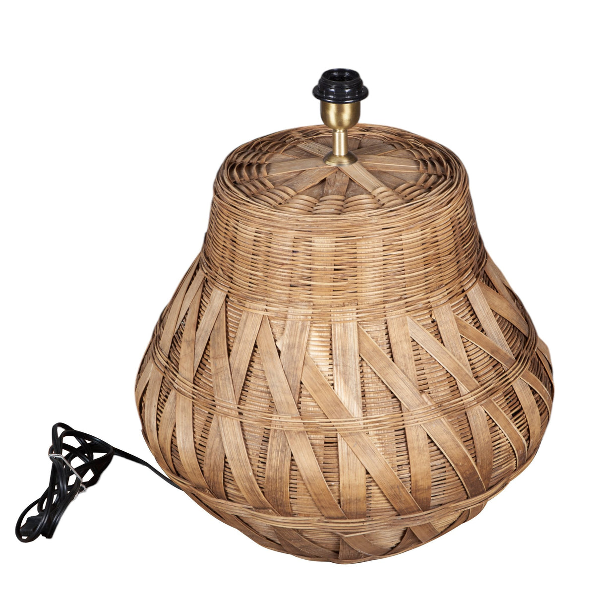 Woven Rattan Vessel Table Lamp by Studio Vastu