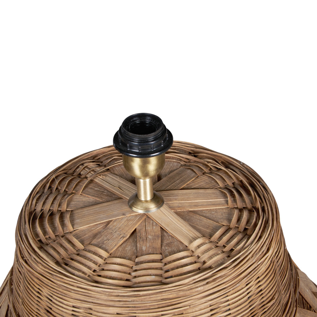 Woven Rattan Vessel Table Lamp by Studio Vastu